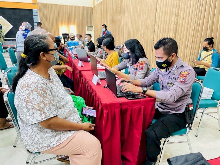 Rutin, Polres Kupang Kota Terus Lakukan Percepatan Vaksinasi Di Kota Kupang