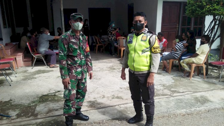 Sinergitas TNI POLRI Menuju Herd Immunity, Terus Imbau Masyarakat Taat Prokes