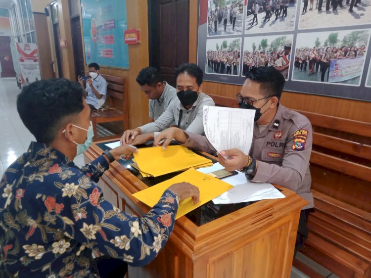 Polres Kupang Kota Laksanakan Pemeriksaan Administrasi (Rikmin) Bagi Calon Siswa Penerimaan Anggota Polri