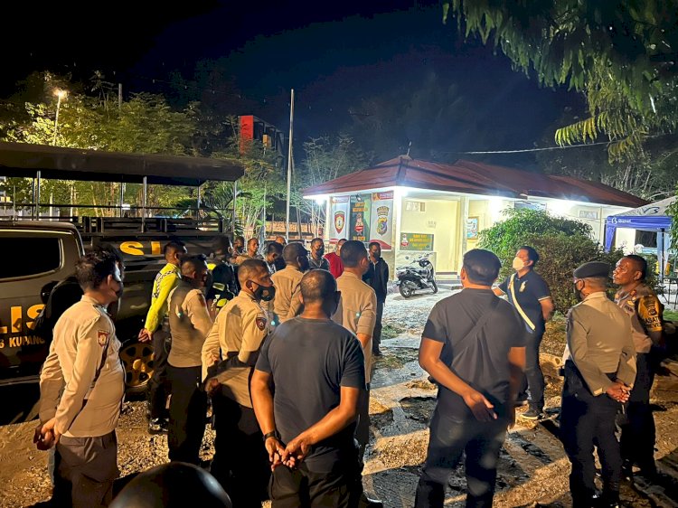 Ops Ketupat, Personil Polresta Kupang Kota Laksanakan Patroli Malam Takbiran