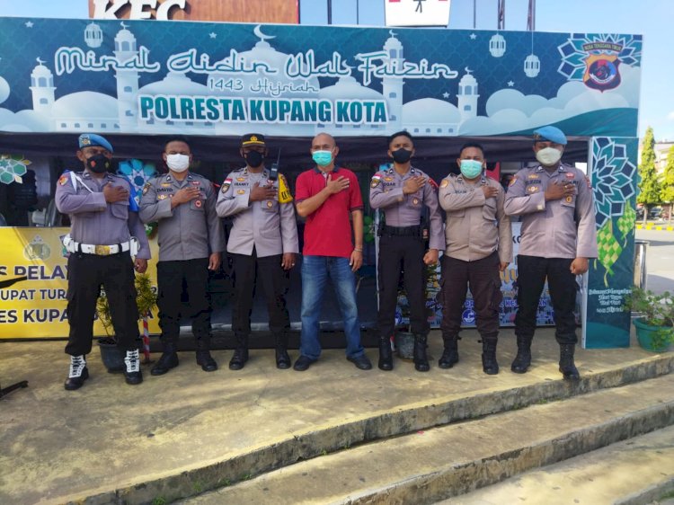 Propam Polda NTT Cek Pos Pam Dan Pos Yan  Polresta Kupang Kota Serta Personel Yang Melaksanakan Pengamanan