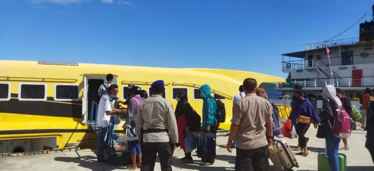 Antisipasi Arus Balik Lebaran, Polresta Kupang Kota Lakukan Pengamanan di Pelabuhan Laut