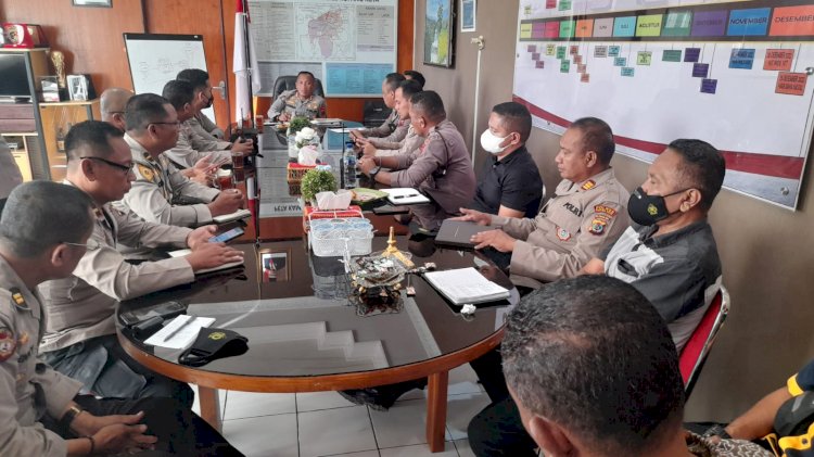 Pimpin Rapat Evaluasi Kegiatan Kepolisian, Kapolresta Tekankan Kedisiplinan
