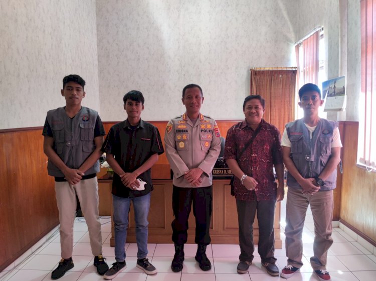 Terima Kunjungan Silaturahmi, Kapolresta Kupang Kota Ajak Rumah Kreatif Oebobo Untuk Ikut Menjaga Ketertiban dan Keamanan Kota Kupang.