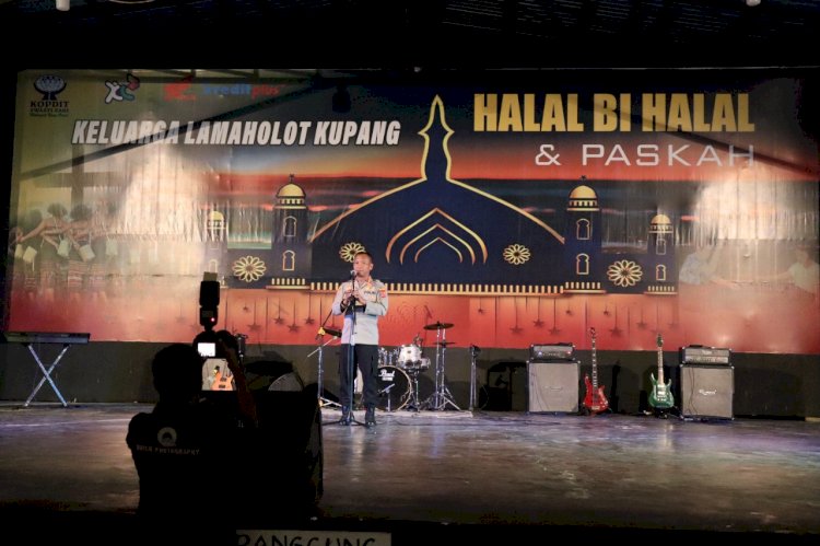KAPOLRESTA KUPANG KOTA HADIRI KEGIATAN HALAL BI HALAL DAN PASKAH KELUARGA BESAR LAMAHOLOT KOTA KUPANG SERTA MEMBERIKAN HIMBAUAN KAMTIBMAS.