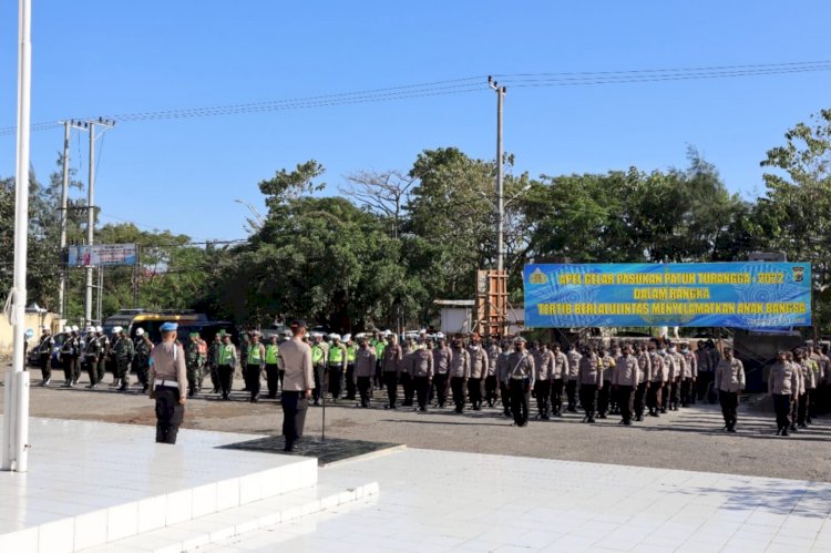 Kapolresta Kupang Kota Pimpin Apel Gelar Pasukan Operasi Patuh Turangga 2022