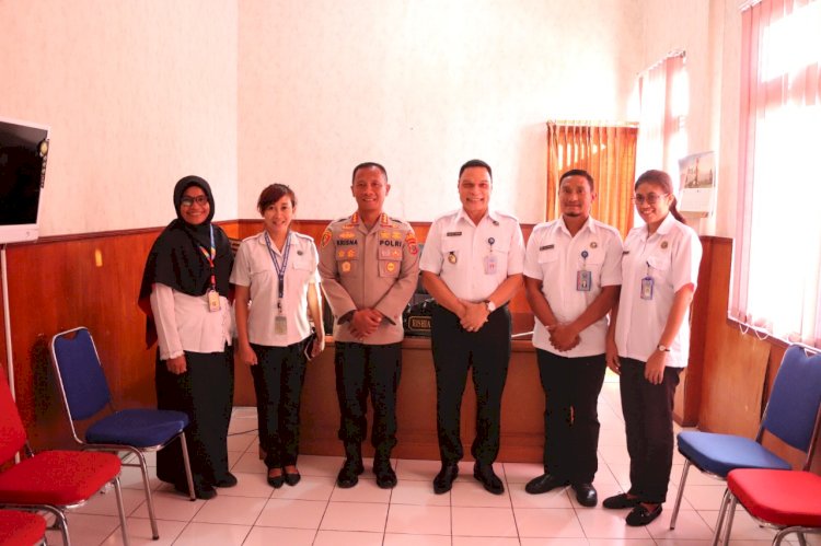 KAPOLRESTA KUPANG KOTA MENERIMA KUNJUNGAN DARI KEPALA BNN KOTA KUPANG