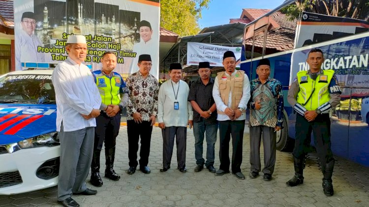 POLRESTA KUPANG KOTA KAWAL KEBERANGKATAN CALON JAMAAH HAJI