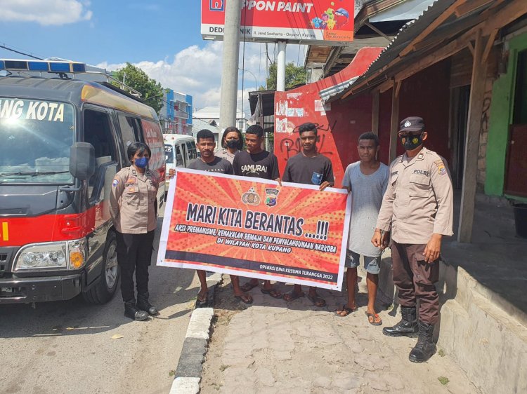 SATUAN BINMAS POLRES KUPANG KOTA LAKSANAKAN OPERASI BINA KUSUMA TURANGGA 2022