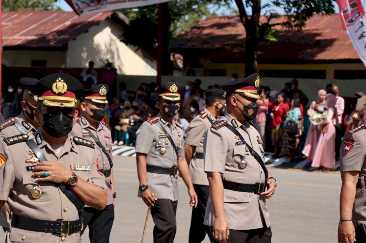 Kapolresta Kupang Kota Hadiri Upacara Penutupan Pendidikan Bintara Polri di SPN  Polda NTT