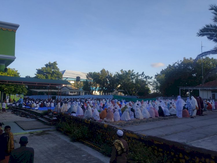 Polsek Alak Laksanakan Pengamanan Sholat Idul Adha 1443H di beberapa Lokasi.