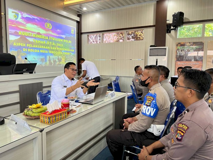 Polresta Kupang Kota Terima Tim Audit Itwasum Polri.