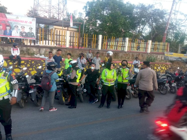 Polresta Kupang Kota Terus Lakukan Penertiban Bagi Pelanggaran Kasat Mata.