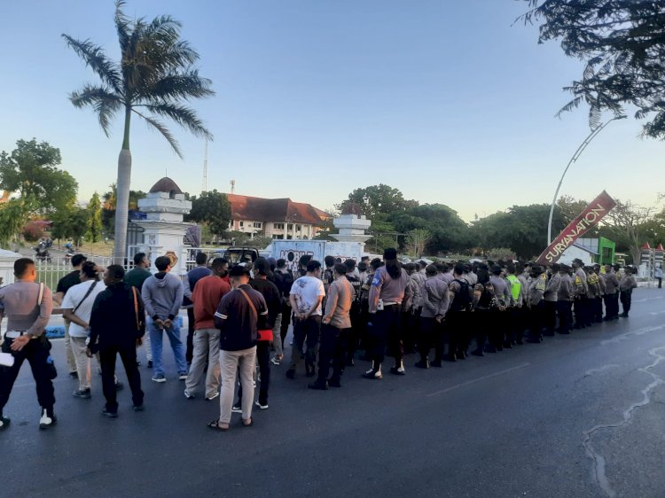 333 Personel Polresta Kupang Kota Amankan Bapera Road Race Tahun 2022