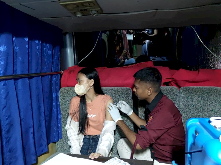 Klinik Polresta Kupang Kota Buka Pelayanan Vaksinasi di Taman Kelapa Lima