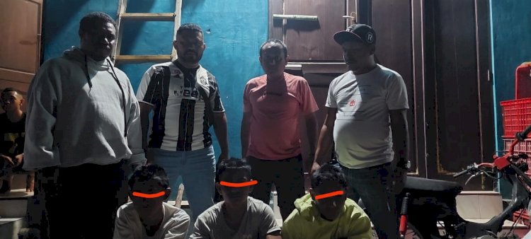 Buser Polsek Kelapa Lima Tangkap Tiga