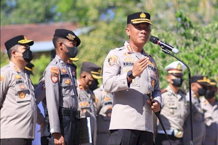 Tekankan Pelaksanaan Tugas Yang Profesional, Kapolresta Pimpin Apel Pagi