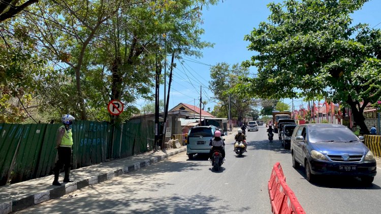 Antisipasi Lakalantas, Sat Lantas Polresta Kupang Kota Laksanakan Pengaturan Lalu Lintas