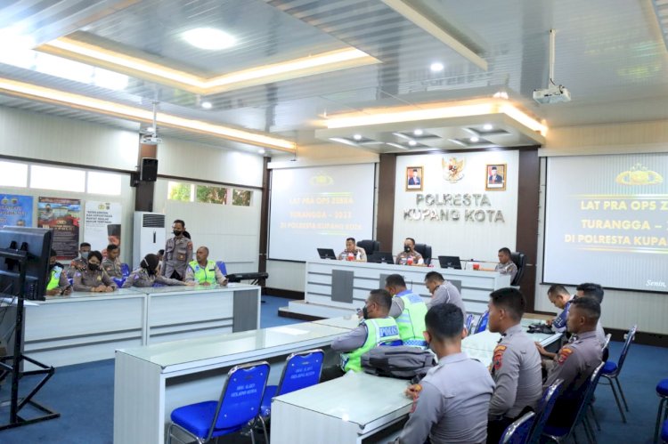 Jelang Operasi Zebra 2022, Polres Kota Kupang Kota Gelar Lat Pra Ops