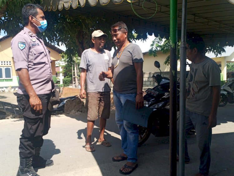 Menjamin Keamanan, Personel Bhabinkamtibmas Imbau Masyarakat Yang Akan Mengadakan Pesta