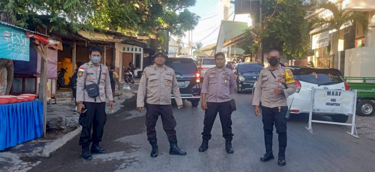 Personel Polsek Oebobo Amankan Kegiatan Jalan Santai Jemaat Gereja Kefas