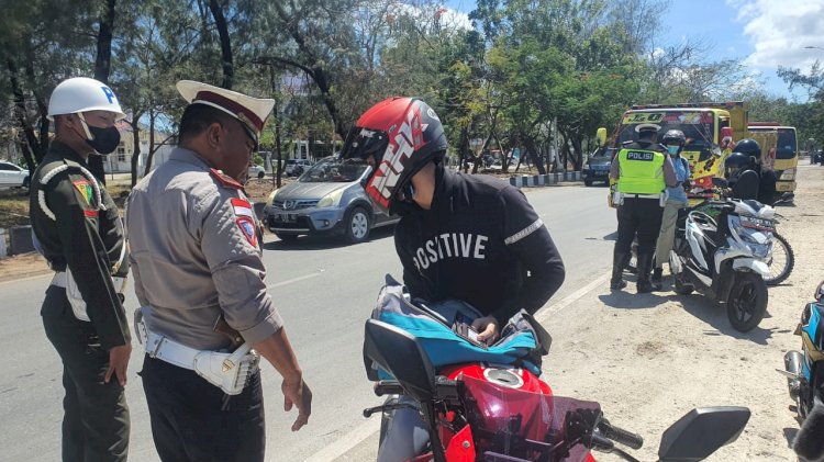 Tingkatkan Kesadaran Tertib Berlaluintas, Sat Lantas Polresta Kupang Kota Laksanakan Operasi Zebra Turangga