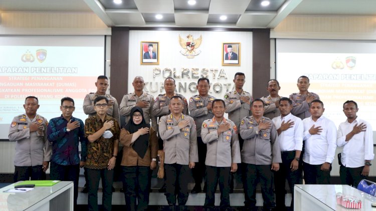 Kapolresta Terima Kunjungan Kerja Puslitbang Polri Di Polresta Kupang Kota