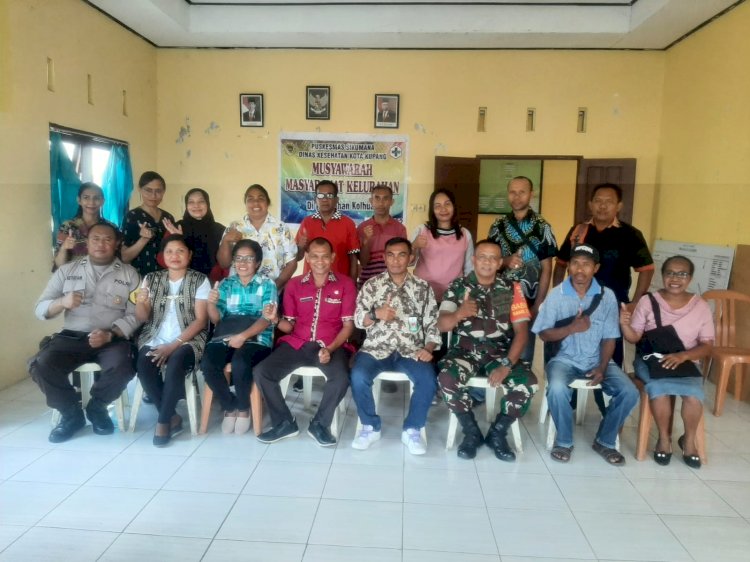 Bhabinkamtibmas Kolhua Hadiri Kegiatan Rapat Musyawarah Kelurahan