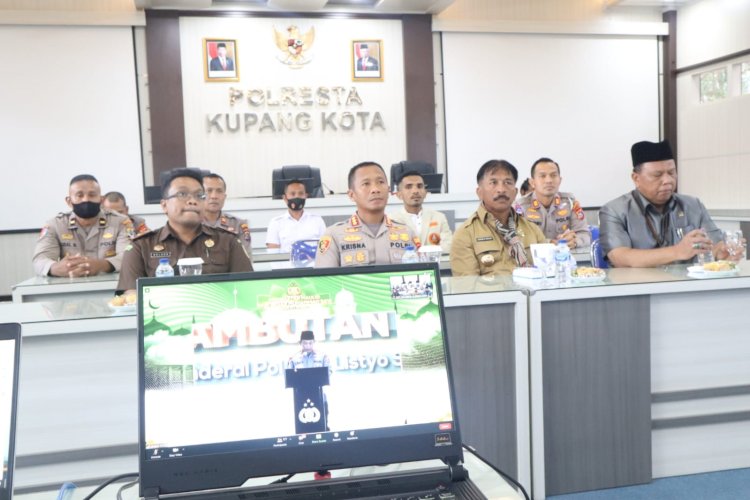 Kegiatan Peringatan Maulid Nabi Besar Muhammad SAW 1444 H/2022 M di Polresta Kupang Kota