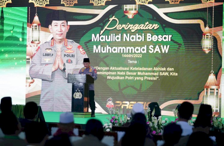 Peringati Maulid Nabi Muhammad SAW, Kapolri: Sinergitas Elemen Bangsa Wujudkan Persatuan