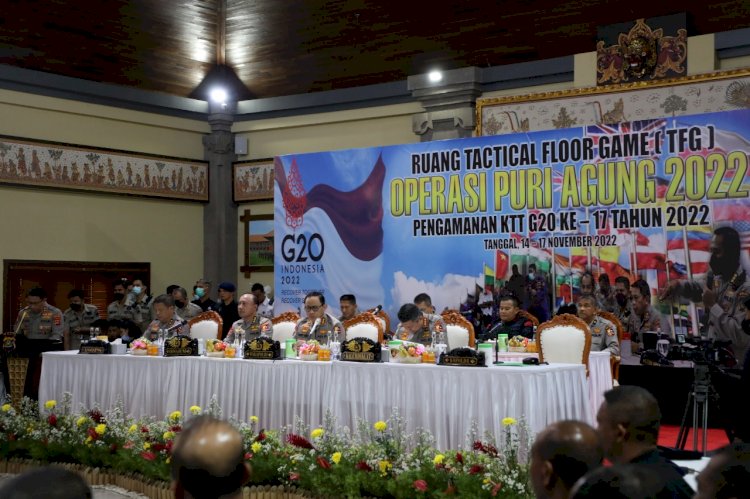 Wakapolri Pimpin Tactical Floor Game, Susun Strategi Pengamanan KTT G20 di Bali