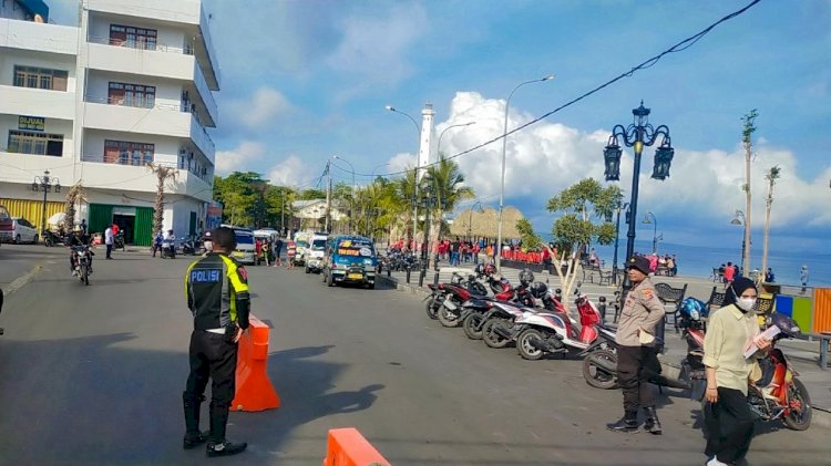 Sat Lantas Polresta Kupang Kota Amankan Kegiatan Olah Raga Peringati Hari Sumpah Pemuda