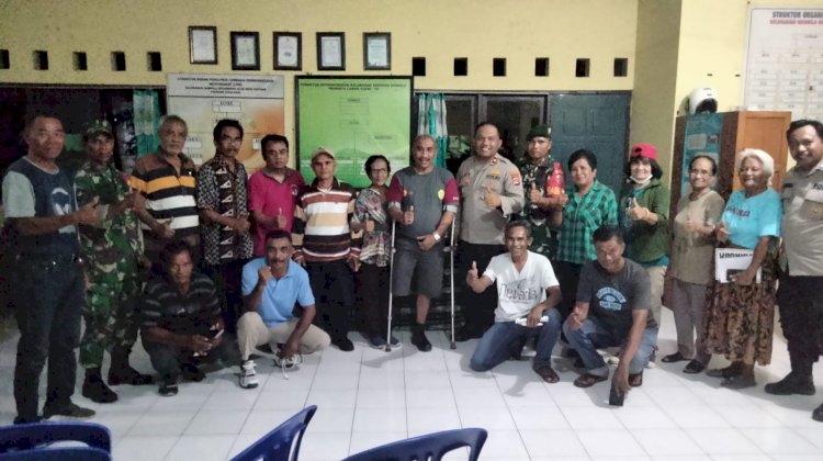 Jalin Silaturahmi, Kapolsek Alak Bincang Kamtibmas Bersama Warga Di Kantor Lurah Nunhila