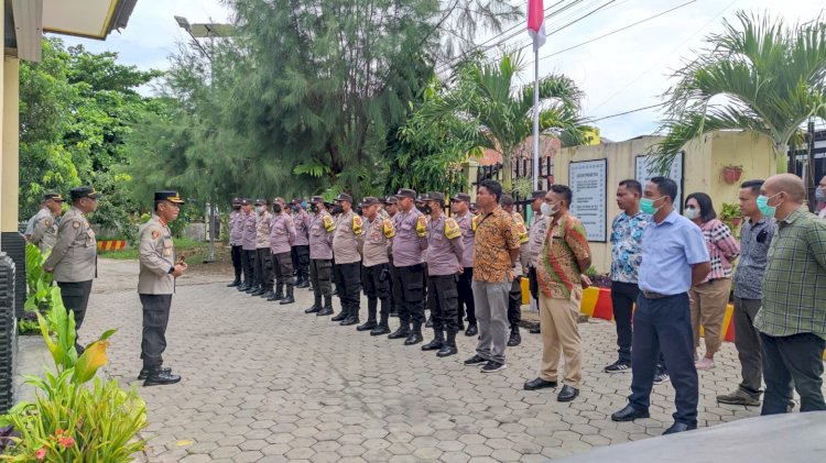 Pimpin Apel Pagi di Polsek Oebobo, Kapolresta Kupang Kota Minta Amalkan Slogan 