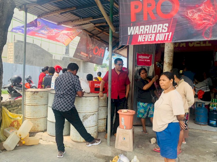 Antisipasi Kelangkaan Minyak Tanah, Sat Reskrim Polresta Kupang Kota Laksanakan Pemantauan Penjual Minyak Tanah