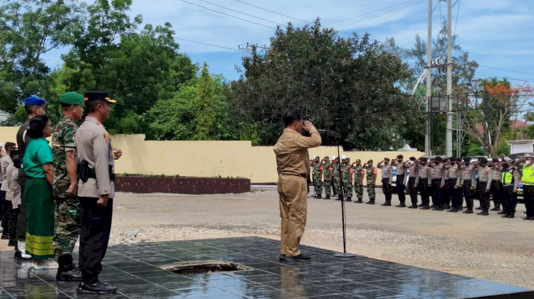 Sinergitas, Polresta Kupang Kota Laksanakan Apel Kesiapan Bencana