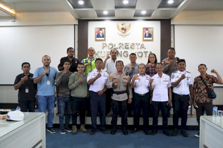 Cari Solusi Kemacetan di Kota Kupang, Kapolresta Kupang Lakukan Rapat Koordinasi Bersama Dishub Kota, Organda dan Pengusaha Ekspedisi