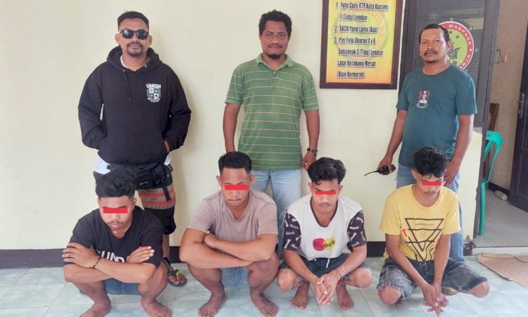 Kurang Dari 24 Jam Pelaku Pengeroyokan Dengan Menggunakan Barang Tajam Diamankan Tim