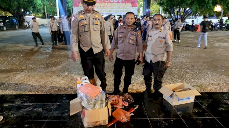 Polresta Kupang Kota Sita Miras, Petasan, Sajam, Serta Knalpot Racing di Hari Ke-13 Operasi Pekat Turangga 2022