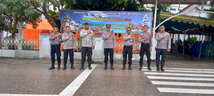 Polsek Maulafa Laksanakan Pengamanan Ibadah Perayaan Natal Ke-II