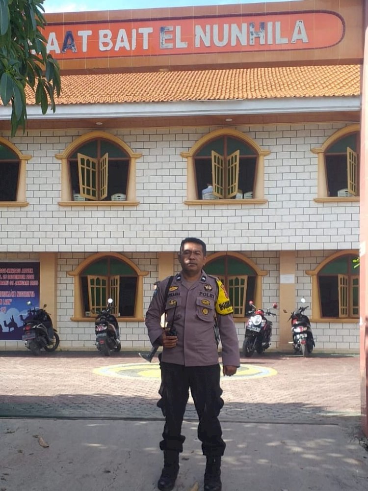 Pastikan Kenyamanan Umat Saat Beribadah, Polsek Alak Laksanakan Pengamanan Ibadah Minggu di Gereja