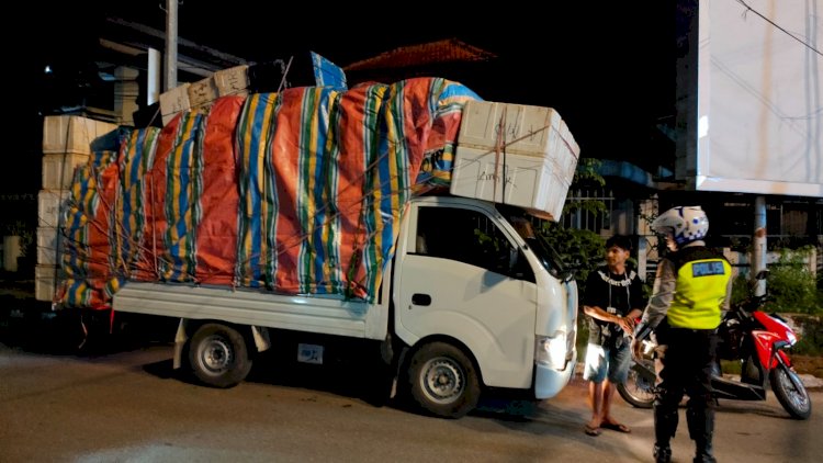 Laksanakan Patroli, Sat Lantas Polresta Kupang Kota Tindak Kendaraan ODOL