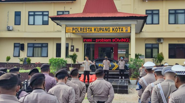 Jangan Jadi Bagian Yang Menyebabkan Masalah Namun Jadilah Bagian Yang Bisa Memberikan Solusi, Pesan Kapolresta Pada  Apel Pagi.