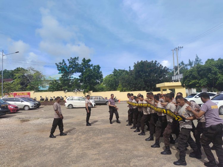 Tingkatkan Kemampuan Pengendalian Massa, Satuan Samapta Rutin Lakukan Latihan. 