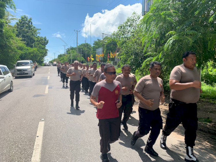 Jaga Tubuh Ideal, Kapolresta Kupang Kota Pimpim Giatkan Program Pengendalian Berat Badan