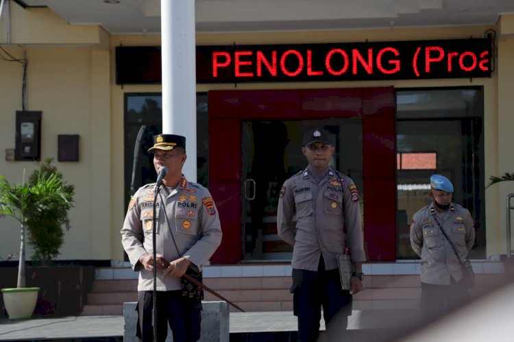 Pimpin Apel Pagi dan Lakukan Evaluasi, Kapolresta Minta Seluruh Personel Tingkatkan Kemampuan Individu.