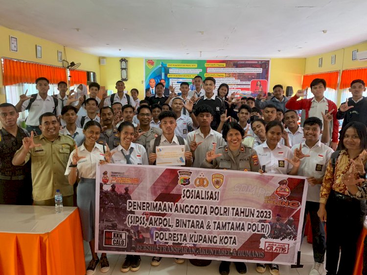 Ubah Paradigma Tentang Penerimaan Calon Anggota Polri, Kabag SDM Polresta Kupang Kota Sosialisasikan Proses Seleksi Dengan Prinsip B.E.T.A.H. 