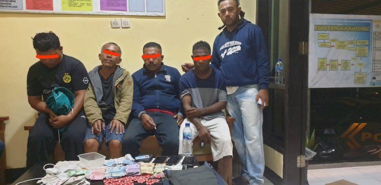 Dapat Informasi Dari Warga, Polsek Maulafa Tangkap Empat Pelaku Judi Poker