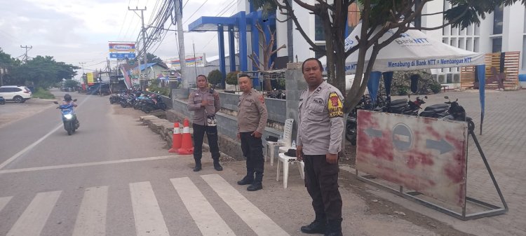 Polsek Maulafa Laksanakan Pengamanan Ibadah Jumat Agung di Wilkumnya.