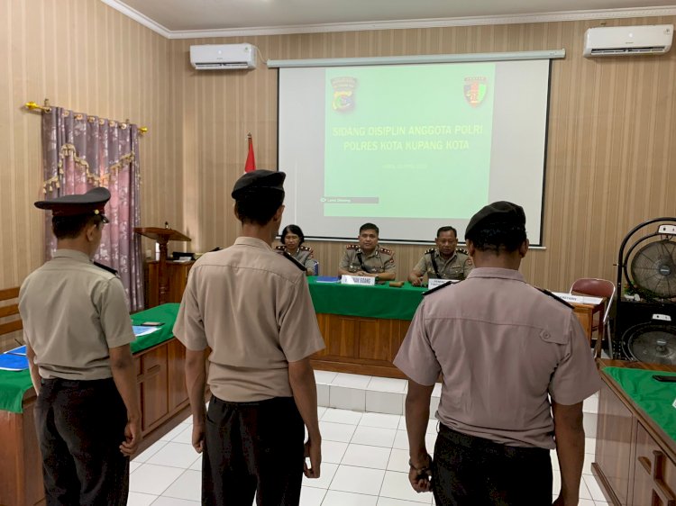Lalai Ikut Apel Pagi, Anggota Polresta Kupang Kota Dijatuhi Hukuman Disiplin.